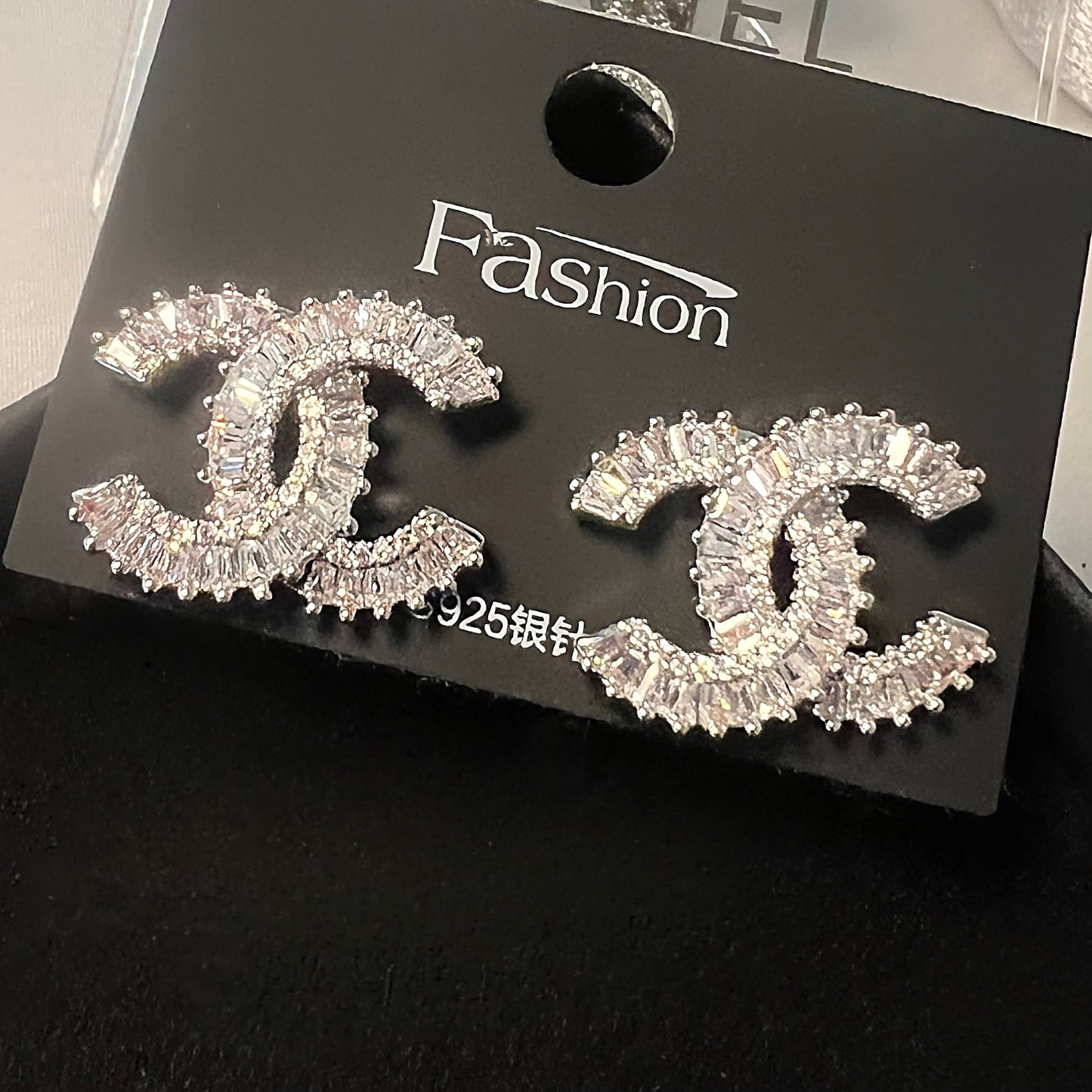 Silver Letter Earrings
