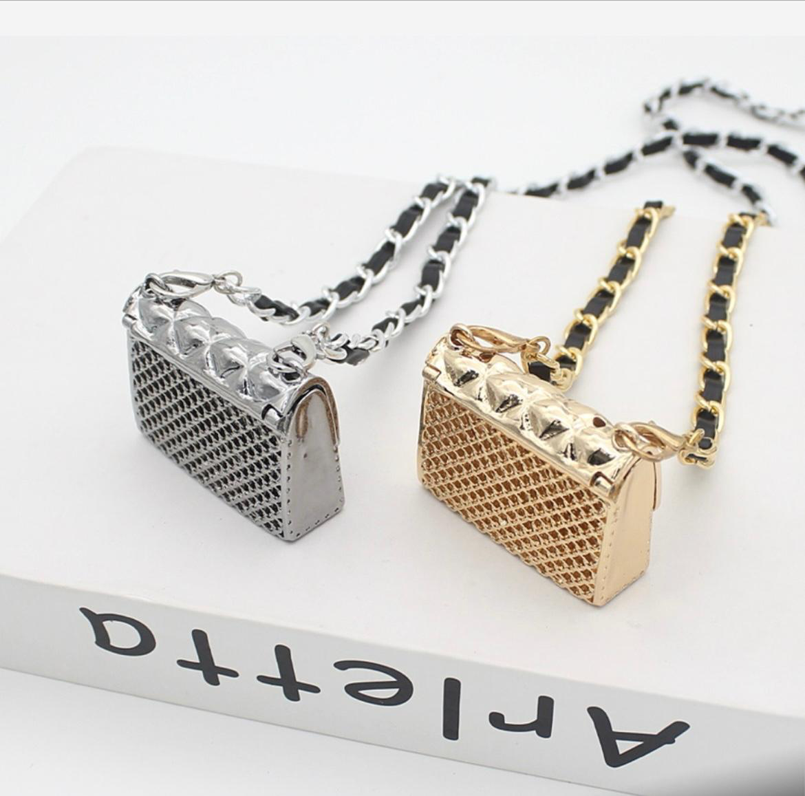 Gold Chanel Inspired purse