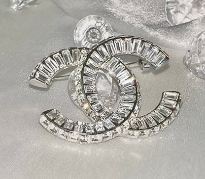 Baguette Letter Brooch