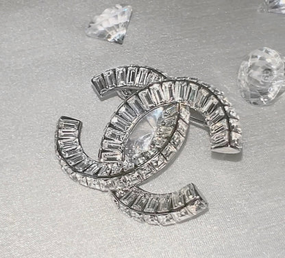 Baguette Letter Brooch