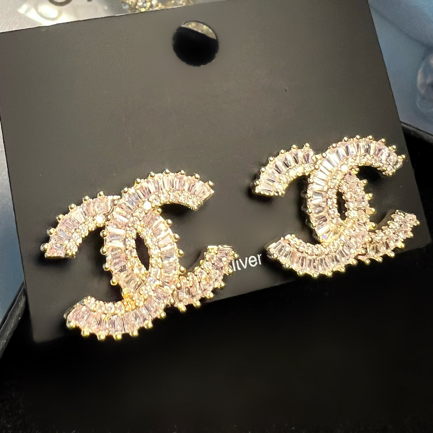 Gold Letter Earrings