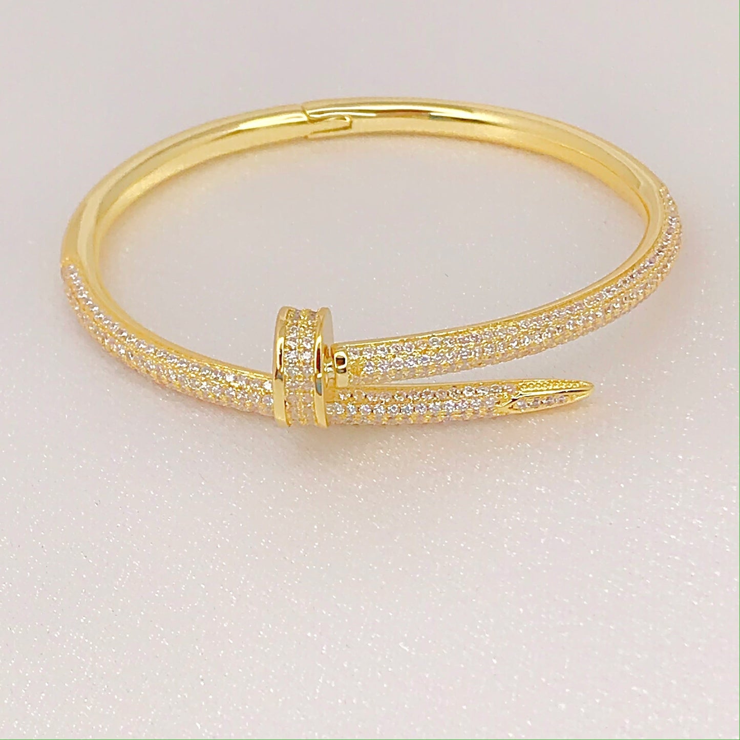 Diamond Nail Bracelet