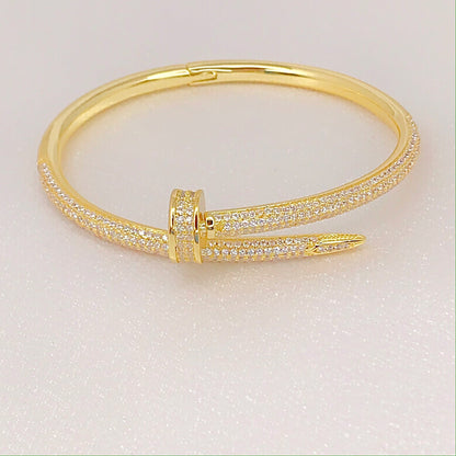 Diamond Nail Bracelet