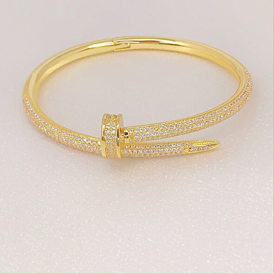 Diamond Nail Bracelet